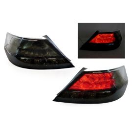 2009-2014 Acura TL All Smoke or Black Trim / Red Smoked LED Rear Tail Light Set Made by DEPO