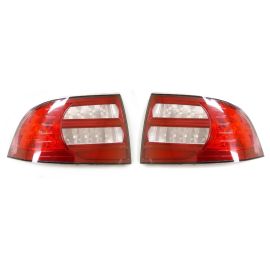 2004-2008 Acura TL Red/Clear Rear Tail Light Cover Set Made by DEPO