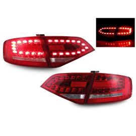 2009-2012 Audi A4 / S4 B8 4 Door Sedan RS4 OEM Style DEPO Rear 4 Pieces Clear or Smoke LED Tail Light