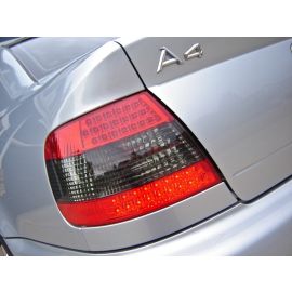 1996-2001 Audi A4 / 2000-2002 S4 B5 / B5.5 4 Door Sedan Red/Smoke LED Rear Tail Light Made by DEPO