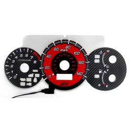 2002-2005 Honda Civic Si Type-R Red Glow or Carbon Fiber Glow Gauge For Instrument Cluster