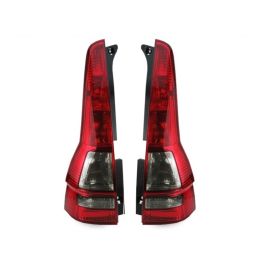 2007-2011 Honda CR-V CRV Rear Red / Light Smoke Lens Rear Tail Light Set 