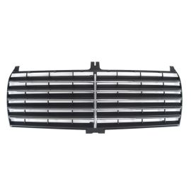 1984-1993 Mercedes C Class W201 S600 Style Black with Chrome Strip Front Grill
