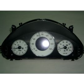 2003-2009 Mercedes CLK Class W209 White Gauge Face For Instrument Cluster