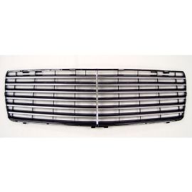 1992-1999 Mercedes S Class W140 S600 Style Black With Chrome Strip Front Grill