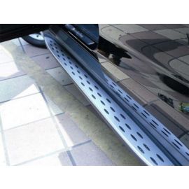 2012-2014 Mercedes M Class W166 AlumInum RunnIng Board Side Step Nerf Bar With Rubber Insert Set