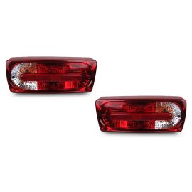 1990-2006 Mercedes G Class W460 / W463 OEM 2007+ Facelift Style Red/Clear Rear Tail Light Set