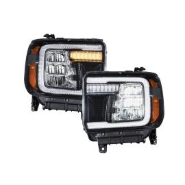 2014-2018 GMC SIERRA 1500 LED REFLECTOR HEADLIGHTS (PAIR)