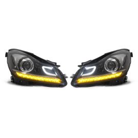 DEPO 2012-2014 MERCEDES BENZ W204 C CLASS C63 AMG STYLE PROJECTOR LED HEADLIGHT