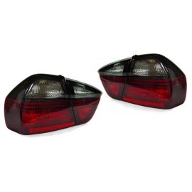BMW E90 4D Blackline Style Red/Smoke 4Pcs DEPO Tail Lights