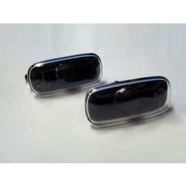 Audi A4 B6 Side Markers - Black W / Clear Lens