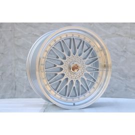 W885 Silver Machined Machined Face Silver Rivert 22x9.0 ET30 CB73.1