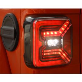 JEEP JL LED Tail Lights - Smoked or Red 2018+ Jeep JL Wrangler 