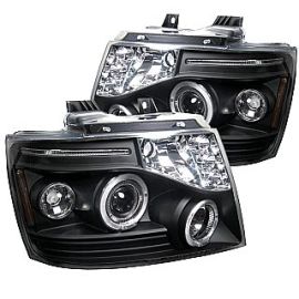 Chevy Suburban Projector Headlights with LED Halos 07-08