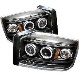 Dodge Dakota Projector Headlights with LED Halos 05-07
