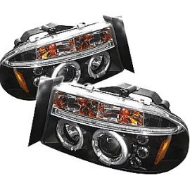 Dodge Dakota Projector Headlights with LED Halos 97-04