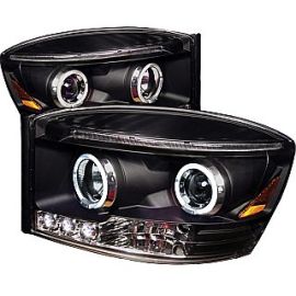 Dodge Ram Projector Headlights with LED Halos 06-08