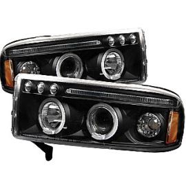 Dodge Ram Projector Headlights with LED Halos 94-01