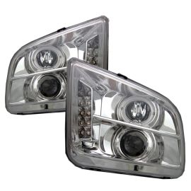2005-2008 Ford Mustang Chrome Housing Dual Halo Angel Eyes LED P