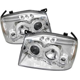 2001-2004 Nissan Frontier Chrome Housing Dual Halo Angel Eyes LE