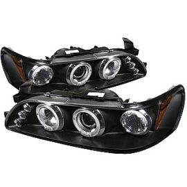 Toyota Corolla Projector Headlights With LED Angel Eyes 93-97