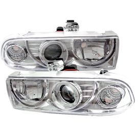 1998-2002 Chevy S10 Chrome Housing Halo Angel Eyes Projector Hea