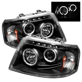 Ford Expedition Projector Headlights Dual LED Halos 03-06