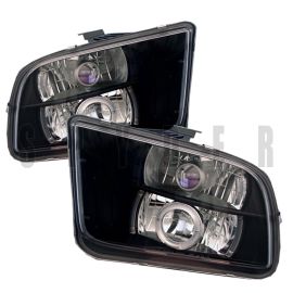 2005-2008 Ford Mustang Chrome Housing Dual Halo Angel Eyes Proje