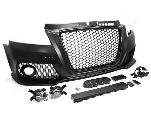 RS3 Look Front Grill High-gloss Black Edition for Audi A3 8P - WWW