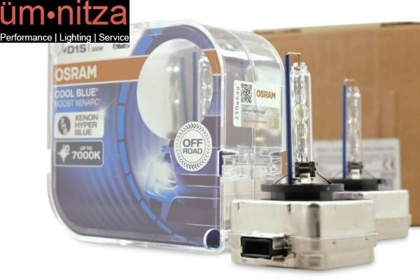 OSRAM Xenarc Cool Blue Boost D2S Xenon Car Headlight Bulbs (Twin