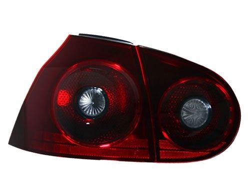 DEPO Euro BLACK/SMOKE 4PCS Tail Light For 06-09 VW Golf 5 GTi R32 Rabbit  Mk5 V