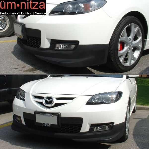 Mazda3 4dr N1 Style Urethane Front Bumper Lip Chin Spoiler For 07-09 Models 