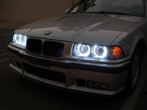 DEPO Headlights for E36 3-Series BMW with Orion LED Angel Eyes fits 323 320  328