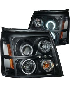 Cadillac Escalade/Escalade ESV Clear/Amber Projector LED Orion Halos Headlight Set (sold in pairs)