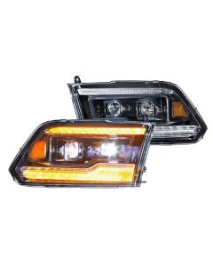 Dodge Ram 1500 (09-14) XB LED Headlights (Amber DRL)