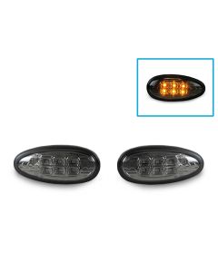 2003-2006 Mitsubishi Lancer EVO / 2002-2003 Mitsubishi Lancer Non-EVO Clear or Smoke Amber LED Front Bumper Side Marker Lights