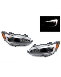 2015-2017 Subaru Impreza WRX STi "C" Bar Projector Black Headlight