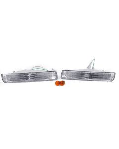 1991-1997 Toyota Land Cruiser / 1996-1997 Lexus LX450 Clear Front Bumper Turn Signal Lights 