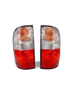 2000-2004 Toyota Tacoma DEPO Red/Clear or Red/Smoke Rear Tail Lights