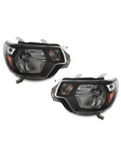 2012-2015 Toyota Tacoma Pickup Truck JDM TRD Style Black Housing Headlights X Pre Runner