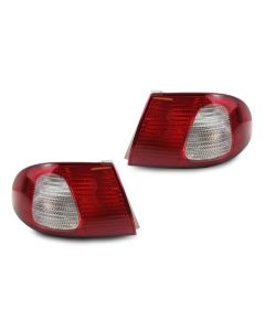 1998-2002 Toyota Corolla JDM Style Red / Clear Rear Tail Lights