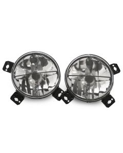 1985-1992 Volkswagen Golf Mk2 Mk.II E-Code Crosshair Crystal Clear 5.5" Round Glass Inner Headlight