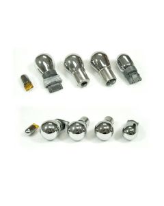 Chrome Silver Amber Stealth Bulbs 194 168 W5W T10 7440 7443 3156 3157 1156 1157 PY21W 7506 2825