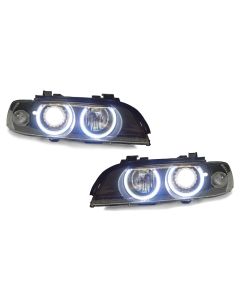 1997-2003 BMW 5 Series E39 DEPO Projector V3 F30 Style LED Angel Halo U Ring Headlight With Optional Xenon HID