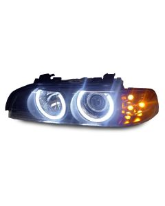 1997-2003 Fit BMW E39 DEPO V2 Projector Angel Eye Halo Projector Headlight With LED Signal