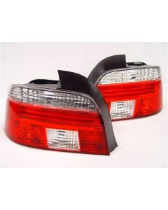 1997-2000 Fit BMW E39 5 Series 4D Sedan Facelift Look DEPO Red/Clear or Red/Smoke Tail Light