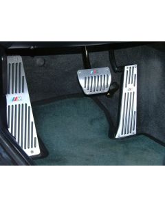 Fit BMW E30/E32/E34E36/X5/Z3 3/5/7 Series AlumInum With Rubber Insert Pedals / Footrest Dead Pedal / Handbrake