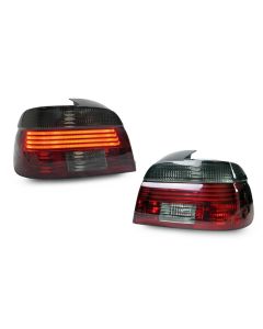  2001-2003 Fit BMW E39 5 Series 4D Sedan DEPO Red/Smoke or All Smoke LED Tail Light