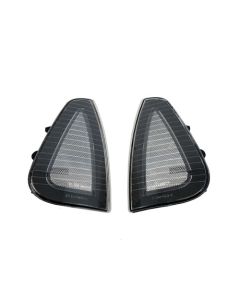 06-10 DODGE CHARGER FRONT TURN SIGNAL CORNER LIGHTS - BLACK FRAME / CLEAR LENS