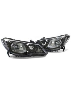 06-11 HONDA CIVIC 4DR SEDAN /DEPO JDM CONVERSION HEADLIGHTS - SMOKED CHROME